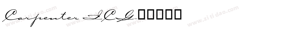 Carpenter ICG字体转换